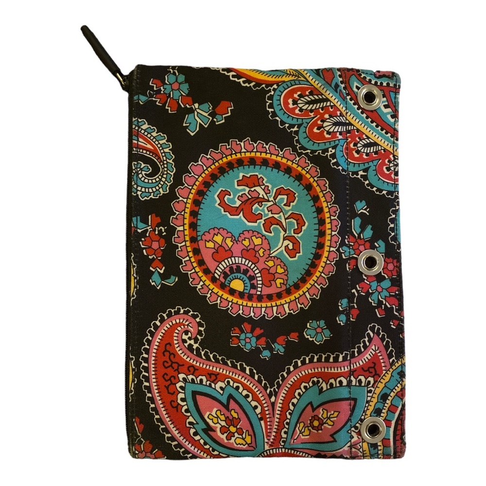 NWOT Vera Bradley Paisley 3-Ring Pencil Pouch